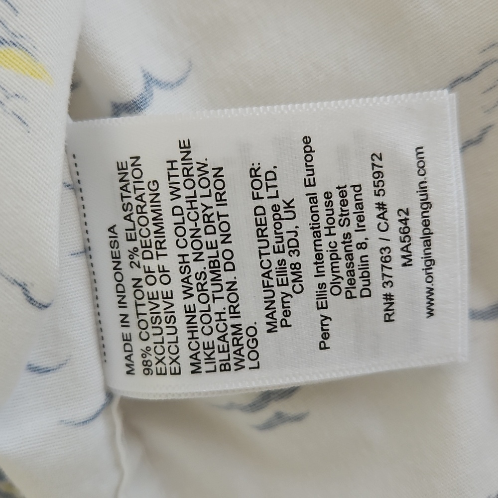 🌟HP🌟Original Penguin Men's Short Sleeve Shirt Medium - Picture 12 of 13